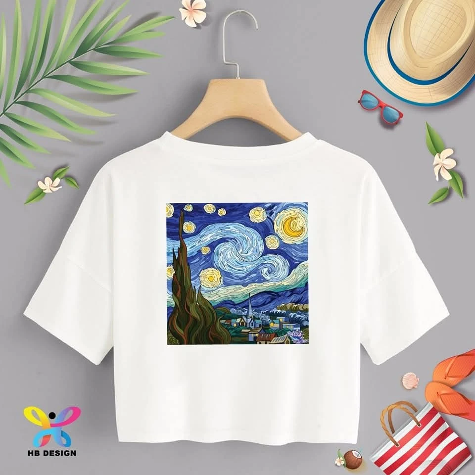 Crop-Top _ van gogh