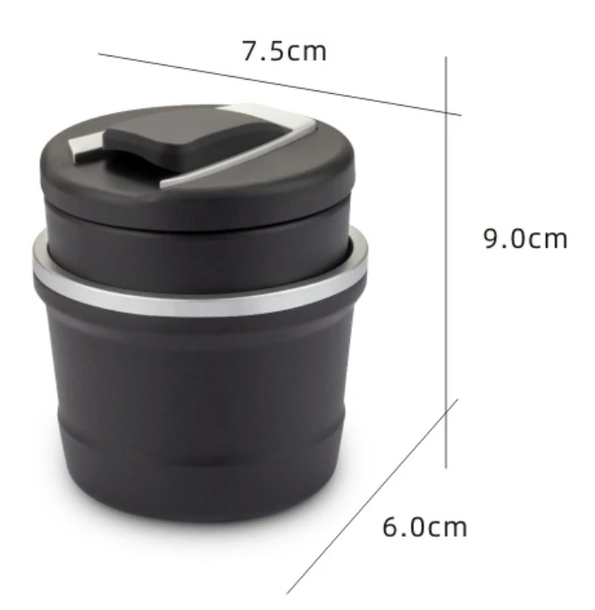 Cendrier LED pour voiture – Design élégant et fonctionnel