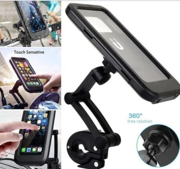 Étui Pour Téléphone Portable De Vélo –  Écran Tactile – Étanche – Magnétique Rotatif à 360 Degrés – Réglable