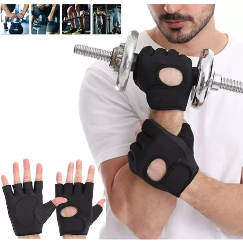 Paire De Gants De Musculation Pro De Haute Qualité Avec Bande De Poignet – Noir